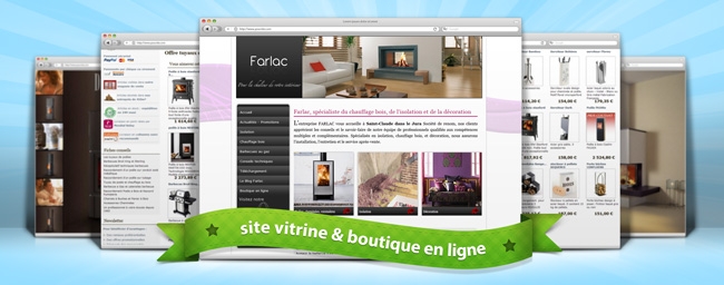 Site vitrine et boutique en ligne Farlac