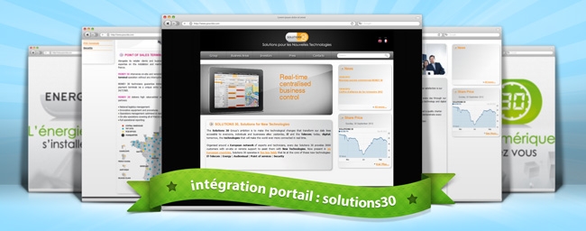 Portail de la société : Solutions30