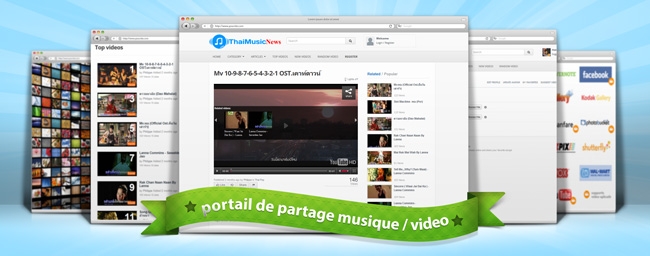 ThaiMusicNews : Partage de clips audio/video , creation de listes